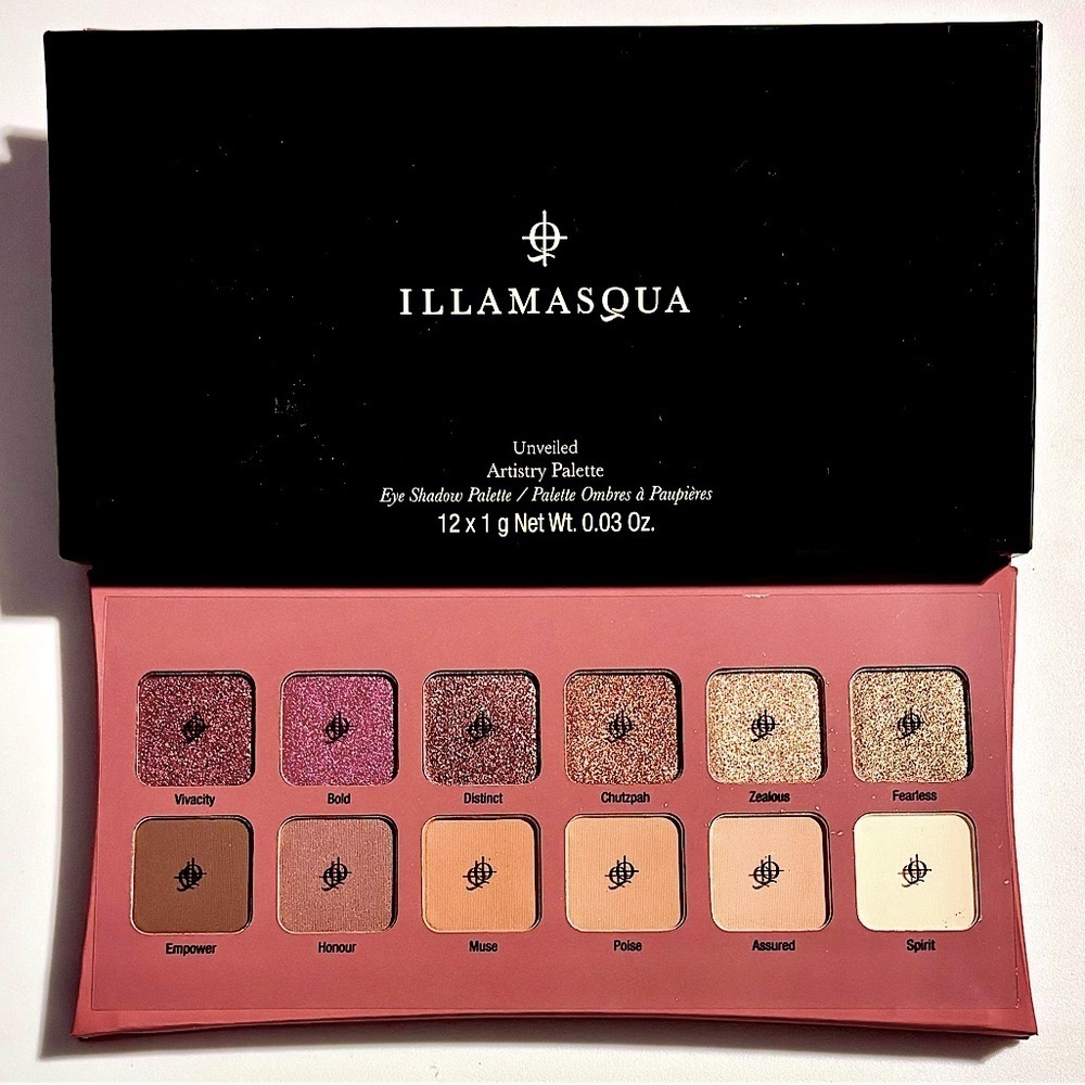 Illamasqua Unveiled Artistry Eyeshadow Makeup Palette Color Intense Neutrals NEW